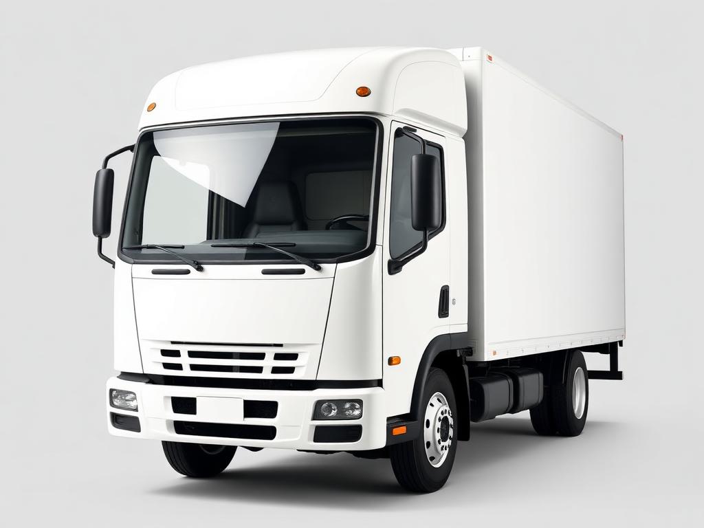 Witte bakwagen voor vrachtvervoer van Amstel Delta Services